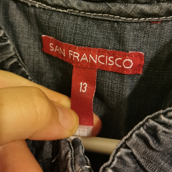 San Francisco - Stylish Jeans top size 13 (Large) - Picture 7 of 8